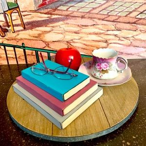 3 Tier Distressed Decor Wooden Books